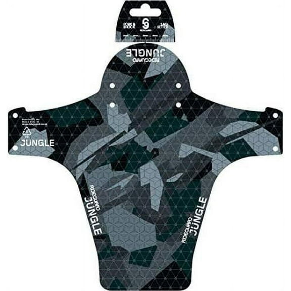 RideGuard PF1 - Front MTB Mudguard Mountain Bike Fender. Fits 24”, 26”, 27.5”, 29”, Plus Size and Fat Bikes. UK Made 100% Recycled Plastic Waste 100% Recyclable.