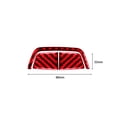 thumbnail image 3 of Real Bright Soft Car Interior Carbon Fiber Sticker DecorationFor BMW 6 Series E63 E64 Red Carbon Fiber Central Console Accent CoverAuto Car Protection Interior Accessories, 3 of 8