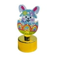 thumbnail image 2 of Nilvkv Easter Bunny Lamp, Happy Easter Eggs Bunny Cute Colorful Eggs Inserted in Night Lights Holiday Desktop Glowing Ornament Home Decoration, 2 of 7