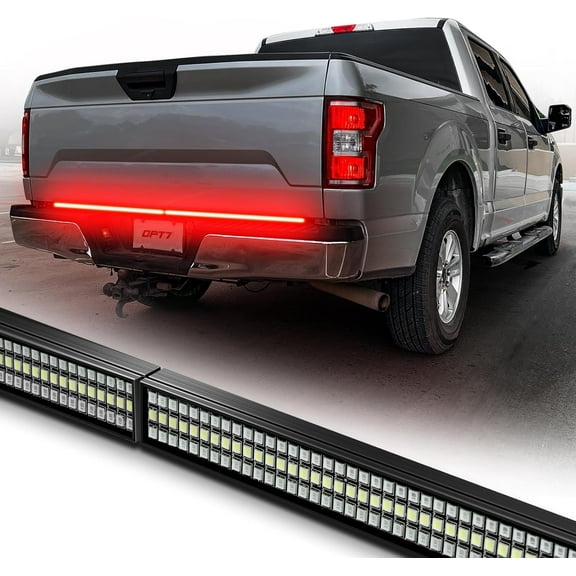 OPT7 48" Redline Parlux Triple Row LED Tailgate Light Bar Red Turn Signal Reverse Brake Running