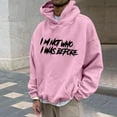 thumbnail image 2 of Lilgiuy Men's Hoodie Letter Printed Pullover Long-sleeved Top Hooded Sweatshirts for Sailing Fishing Camping, 2 of 5