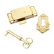thumbnail image 3 of Cerradura para gabinete, 3 piezas, para cajón de escritorio, diseño antiguo, accesorios de herrajes para muebles Oro, 3 of 9