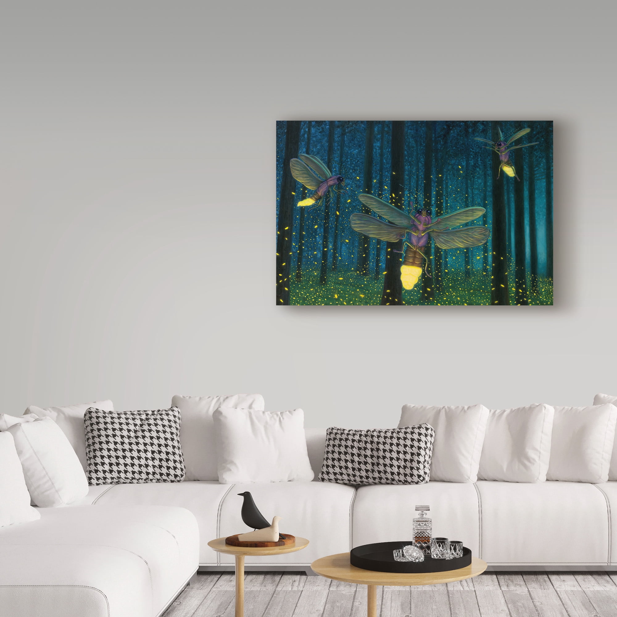 Trademark Fine Art 'Night Light Flight' Canvas Art by James W. Johnson