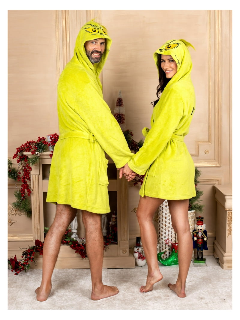 Grinch Family Robe Mens and Womens Bathrobe Adult Plush  display picture 2