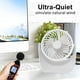 thumbnail image 3 of Mini Ventilador de Mesa USB con Batería Recargable - 3 Velocidades - Silencioso - USB - Fácil de Transportar - Blanco ER, 3 of 5