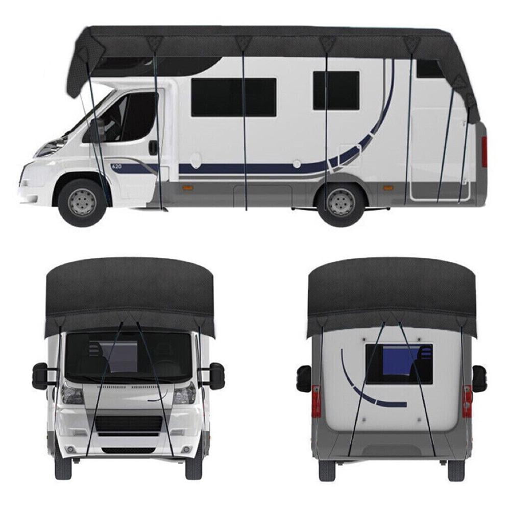 KRONDO Heavy Duty RV Roof Cover, Sun Heat Defender for Travel Trailers, Waterproof & UV Resistant for RVs, Class A/B/C Motorhomes, Popup & Truck Campers, Fits 16ft to 41ft RVs