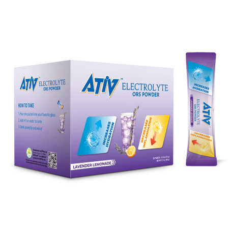 ATIV Electrolyte Powder - Lavender Lemonade Flavor, 30 Grams