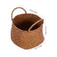 thumbnail image 2 of unbranded Cesta Organizadora Tejida Marrón Con Asas Para Almacenamiento Decorativo En Estantes, 2 of 6