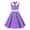00-Purple3319, variant on Lullu Girls Vintage Polka Dots Sleeveless Dress Party Fit and Flare Dress, Sizes 3-14