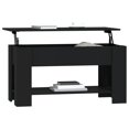thumbnail image 5 of vidaXL Coffee Table Black 101x49x52 cm Engineered Wood, 5 of 5