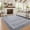 24B02-Blue Gray, variant on KAROSA Blue Gray Washable Area Rug, Southwestern Low Pile Non-Slip Rug for Living Room,4'x6'