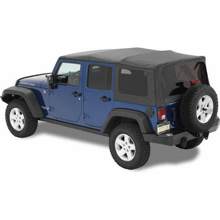 Bestop 54723-35 Jeep Wrangler Unlimited with Tinted Windows Supertop Nx Replacement Top-Dark