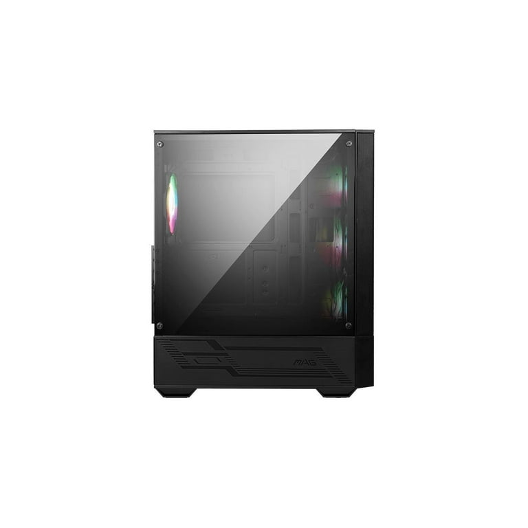 MSI MAG FORGE 112R - Mid-Tower Gaming PC Case: Tempered Glass Side