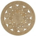 thumbnail image 7 of JONATHAN Y RNF100A-7R Cassia Round Natural Jute Boho Circle Indoor Area-Rug, Natural Fibers, Geometric, Bohemian Easy-Cleaning, Bedroom, Kitchen, Living Room, Non Shedding, Natural, 7' Round, 7 of 7