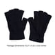 thumbnail image 5 of Guardurnaity 1 par de guantes sin dedos, guante de medio dedo, accesorio de ropa, cubiertas de manos, calentador de manos con Color sólido para Negro 5piezas, 5 of 6