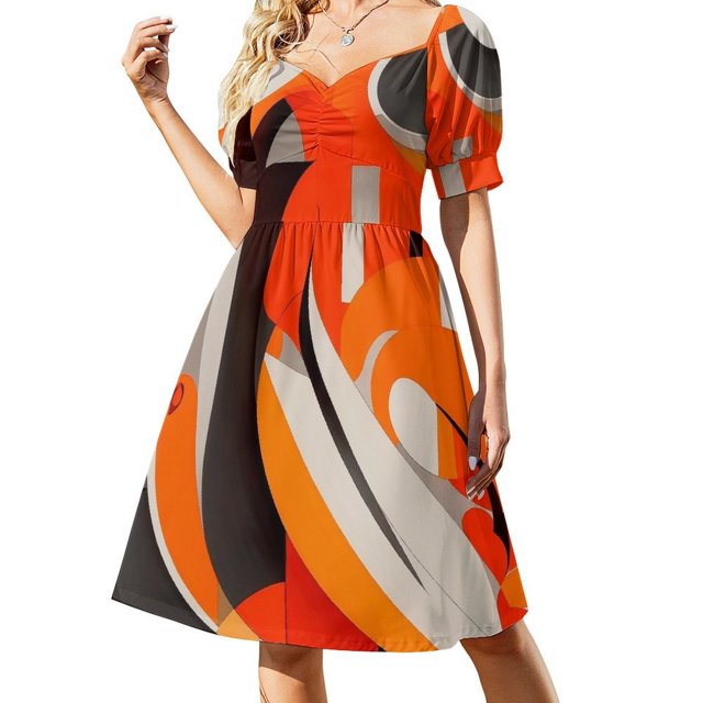 Pintura digital 5 Vestido de manga corta Ropa vestidos verano mujer 2025 vestido de verano mujer 2025 Vestido