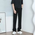 thumbnail image 4 of Pantalones de hombre con boca acampanada y elásticos, de talla grande, clásicos, de verano 2024, de alta calidad, para hombre chino, 4 of 5