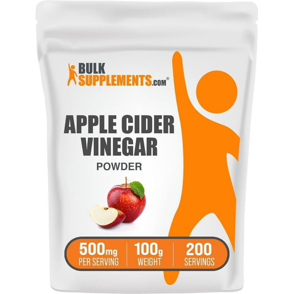 BulkSupplements Apple Cider Vinegar Powder - 500mg per Serving - 100 Grams (3.5 oz) - 200 Servings