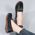 thumbnail image 3 of Women's Casual Loafers Slip On Leather Shoes Lightweight Walking Shoes Moccasins Classic Penny Loafer Flats Boat Shoes, 3 of 10