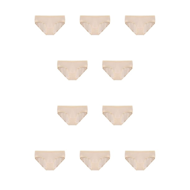 Minnieouse Calzoncillos elásticos, suaves y acogedores, ropa interior elástica cómoda, bragas portátiles, accesorios de ropa para niños, Naranja 10Conjunto
