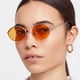 thumbnail image 1 of Gafas de sol pequeñas ovaladas, gafas de sol retro de moda, gafas de sol modernas para hombres y mujeres, gafas de sol de metal, 1 of 3