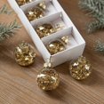 thumbnail image 3 of Juego de 6 bolas navideñas transparentes con lentejuelas de estrella, bolas de cristal para colgar en el árbol de Navidad, decoración para fiestas en el hogar y Año Nuevo, 3 of 5