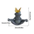 thumbnail image 2 of Estatua Yoga Rana Luz Solar Rana Esculturas Luz Creativa para Jardín Patio, 2 of 3
