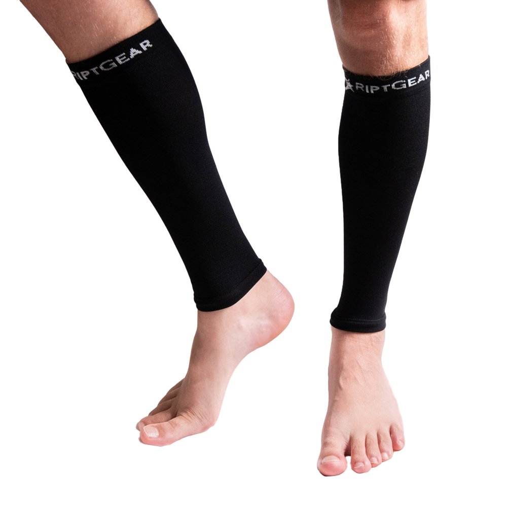 RiptGear Calf Compression Sleeves for Women and Men Pair Extra Large