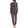 thumbnail image 3 of FKELYI Cute Santa Long Sleeve Pj Christmas Leisure Xmas Candy Cane 2 PCS Women Pjs Set Comfortable Petite Pajamas for Women Size 2XL, 3 of 5