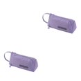 thumbnail image 3 of Injueey Estuche para lápices Estuche para bolsas Organizador de papelería de bolsillo de malla para Púrpura 2piezas, 3 of 6