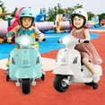 thumbnail image 2 of Licensed Vespa Kids Motorcycle by OLAKIDS, 6V Battery Powered Motorbike for Toddlers with Training Wheels, Horn, LED Lights, Electric Ride on Toys for Boys Girls Aged 18-36 Months, 2 of 9