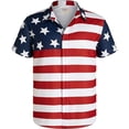 thumbnail image 2 of BOOMNY Men's Independence Day Tshirts Short Sleeve Patriotic July 4th Usa Flag Star Striped Printed T Shirts For Men 4th Of July Soft Summer Tee Shirts Casual Festival Tops, 2 of 3