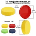 Plastic Mason Jar Lid Regular Mouth Mason Canning Ball Jars Top Lid