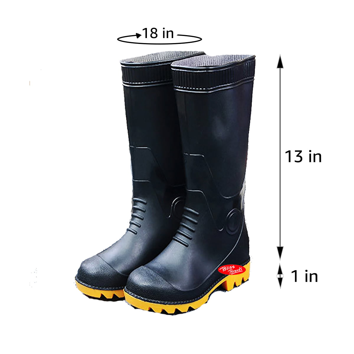 Mens Waterproof Fishing Boots, Durable 