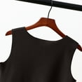 thumbnail image 5 of Wyongtao Women's Undershirts Plus Size Silm Fit Camisole with Built in Bra Wide Straps Camis Velvet Thick Tank Tops,Black XXXL, 5 of 7