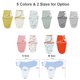 thumbnail image 2 of Mantas 2 uds. Manta envolvente para bebé recién nacido, manta de muselina transpirable para bebé, manta de recepción agradable para la piel para bebés de 0 a 3 meses, talla S Abody Mantas, 2 of 7