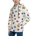 thumbnail image 2 of Haiem Cute Ladybugs Pattern Boys Hoodie, Youth Pullover Hooded Sweatshirt, Kangaroo Pocket Hoodie for Kids Girls -Small, 2 of 6