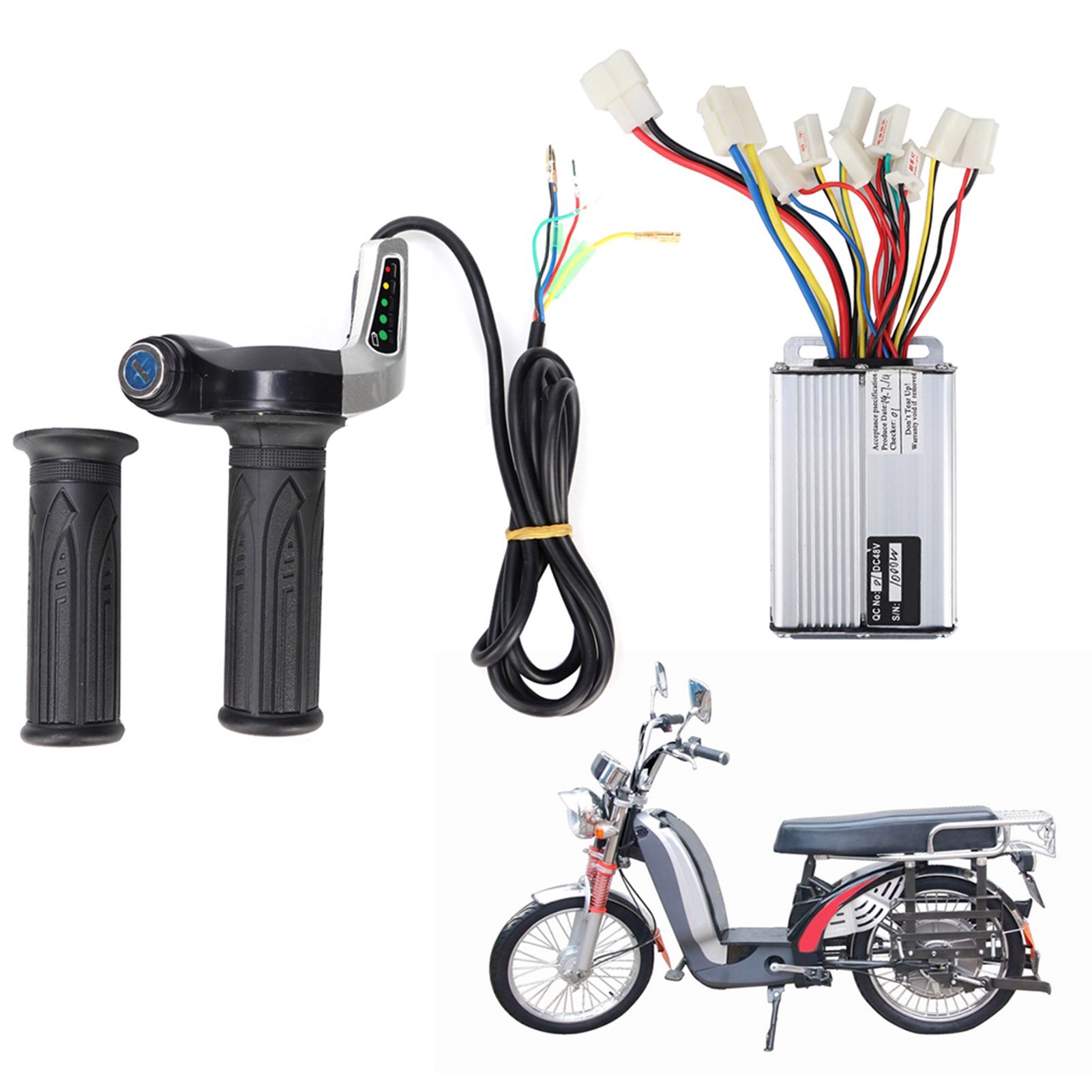 Contrôleur Poignée D'Accélérateur 48V 1000W Pour Vélo Et Scooter Électrique - Moteur Brossé