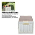 thumbnail image 5 of Large Capacity Foldable Storage Box with Wood Lid Stackable Collapsible Home Crate, 5 of 5