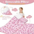 thumbnail image 3 of Pink and Pink Of Leopard Print Toddler Nap Mats for Kids Preschool,Sleeping Mat Bag or Kids,Toddler Sleeping Bag,Toddler Nap Mat or Daycare, 3 of 6