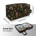 thumbnail image 3 of Uemuo Sloth Doing Yoga Pattern Portable Toiletry Bags with Handle, Waterproof travel Make up Bags for Women, Large Capacity Travel Cosmetic Bags, 3 of 9