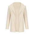 thumbnail image 4 of tklpehg Womens Blazers for Work Casual Lightweight Blazer Open Front Suits Work Office Jackets Leisure Long Sleeve Fall Coat Loose Overcoat Solid Color Outwear Beige L, 4 of 6