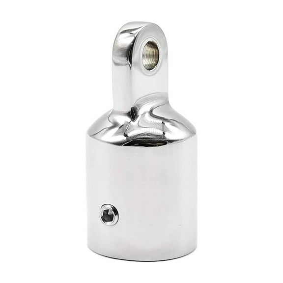 MARINE CITY 316 Stainless Steel Bimini Top Eye End, Heavy-Duty, Weather-Resistant, Corrosion-Resistant, Fits 7/8-Inch OD Round Tubes, Marine Boat Ship Yacht Hardware, Pack of 1