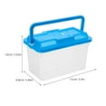 thumbnail image 2 of FONDOTIN Transparent Plastic Reptile Terrarium Tank Portable Aquarium for Fish Turtles and Hamsters, 2 of 8