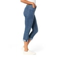 thumbnail image 2 of Levi Strauss Signature Women's and Women's Plus Mid Rise Capri Jeans, Sizes 2-28, 2 of 7