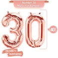 thumbnail image 3 of PARIS PRODUCTS - 30th Birthday Rose Gold Balloons & Number 30 Mylar Balloon, 30th Birthday Party Decor, 30th Birthday Decorations for Women, 30th Birthday Decorations Women 30, 3 of 4