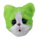 thumbnail image 2 of Máscara de gato linda, divertida máscara de látex para adultos, máscara de cabeza completa para Halloween, disfraz, Verde, 2 of 9