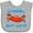 AC-Heather Grey, variant on Inktastic Crabby but Cute Boys or Girls Baby Bib