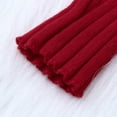thumbnail image 5 of FRSASU Kids Clothing Clearance Toddler Kids Ribbed Knit Sweater Soft Solid Warm Sweater Pullover Red 4-5 Years, 5 of 8