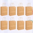 thumbnail image 3 of 50PCS Kraft Paper Bag Reusable Paper Sack Storage Container Retail Bag Party Storage Pouch (Khaki), 3 of 8